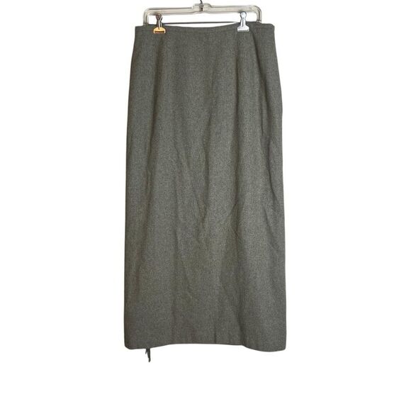 Muse sand silk & wool blend wrap skirt. Size 14 - Picture 8 of 8